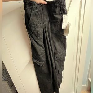 black cargo pants